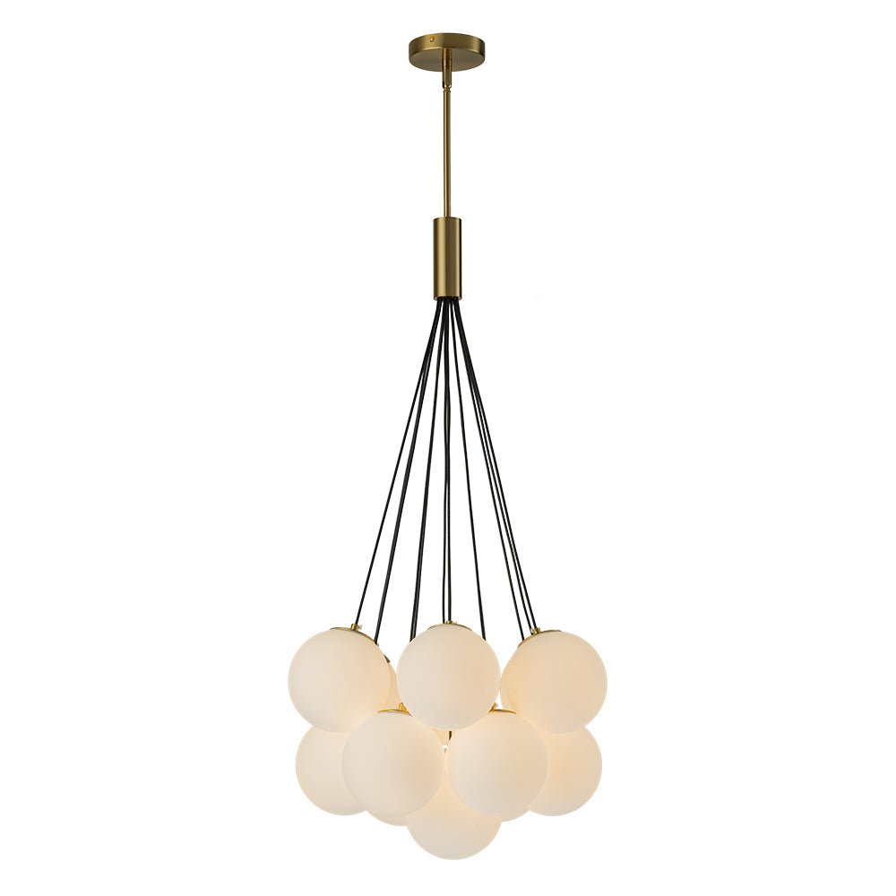 Freyza | Mjuka Cloud Style Glas-Opal-Kronleuchter – Esszimmer Wohnzimmer