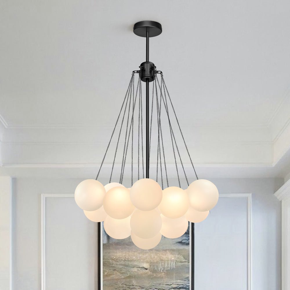 Freyza | Hjemli Modern Glass Glass Chandelier – Modern Dining Room Living Room