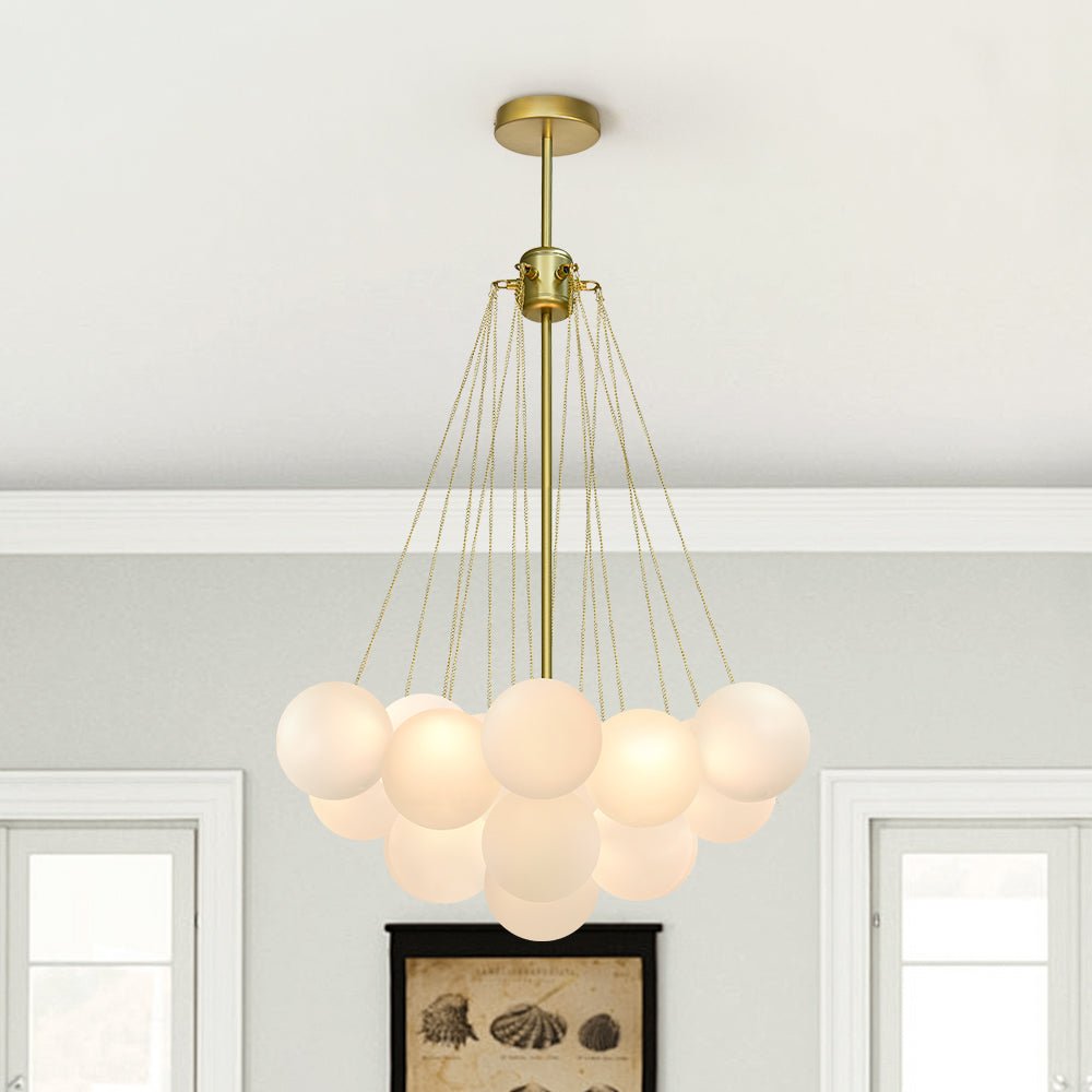 Freyza | Hjemli Modern Glass Glass Chandelier – Modern Dining Room Living Room