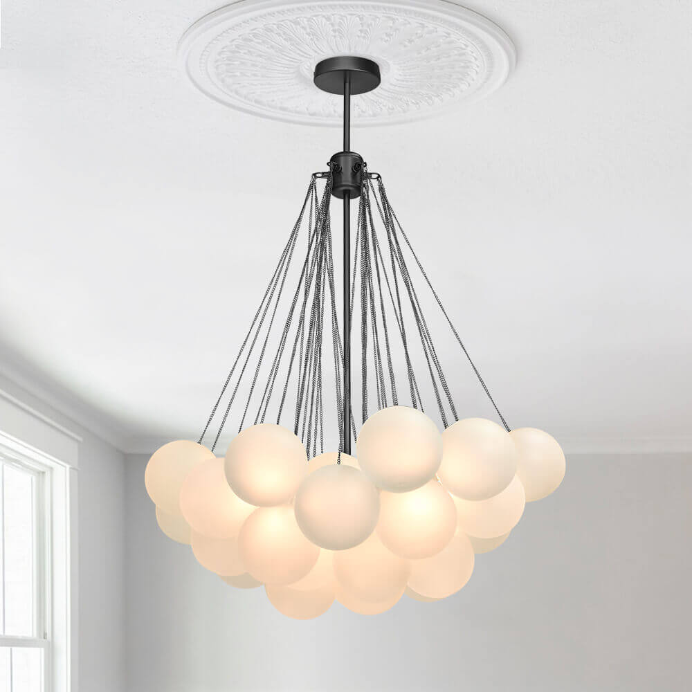 Freyza | Hjemli Modern Glass Glass Chandelier – Modern Dining Room Living Room