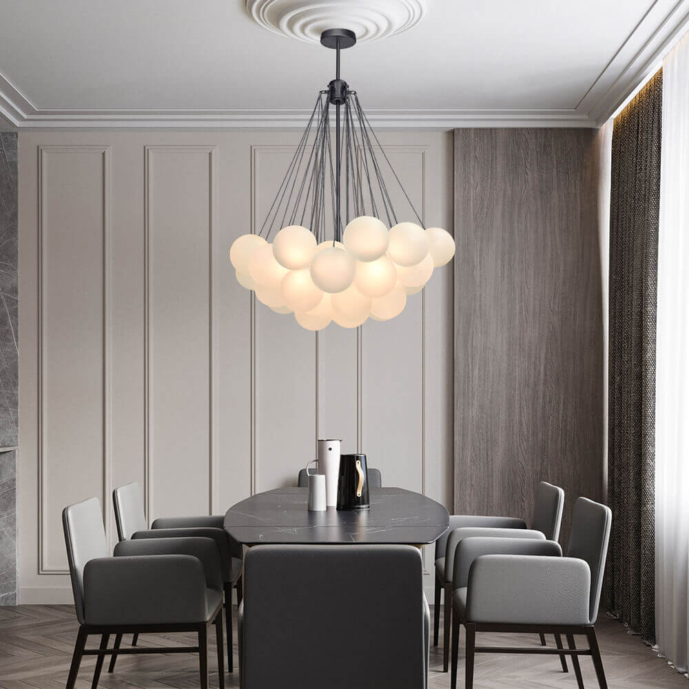Freyza | Hjemli Modern Glass Glass Chandelier – Modern Dining Room Living Room
