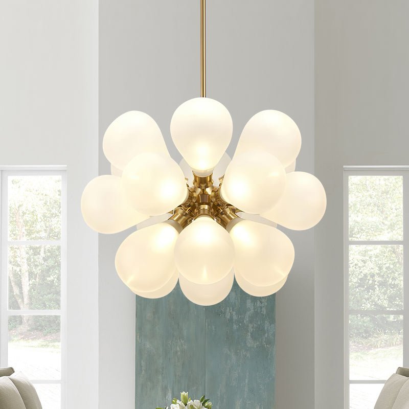 Freyza | Jarnbrul Modern Glass Glass Chandelier – Modern Dining Room Living Room