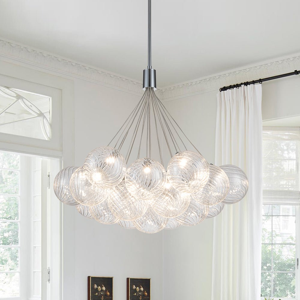 Freyza | Waegn Modern Glass Glass Chandelier – Modern Dining Room Living Room