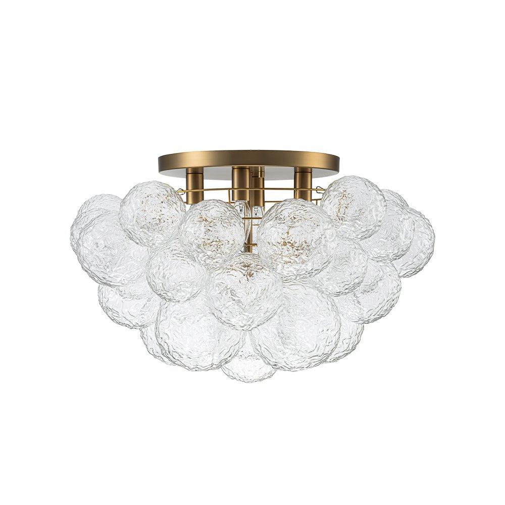 Freyza | Ornuvum Cluster Rippled Glass Chandelier – Dining Room Living Room