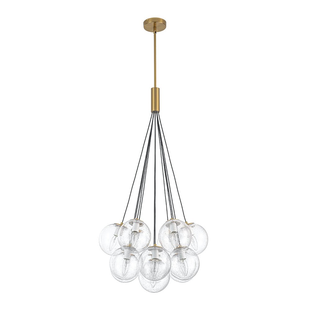 Freyza | Jarnbruva Contemporary Cluster Glass Chandelier – Contemporary Dining Room Living Room
