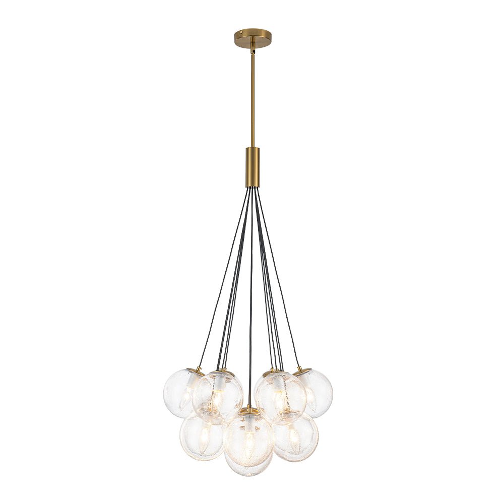 Freyza | Jarnbruva Contemporary Cluster Glass Chandelier – Contemporary Dining Room Living Room