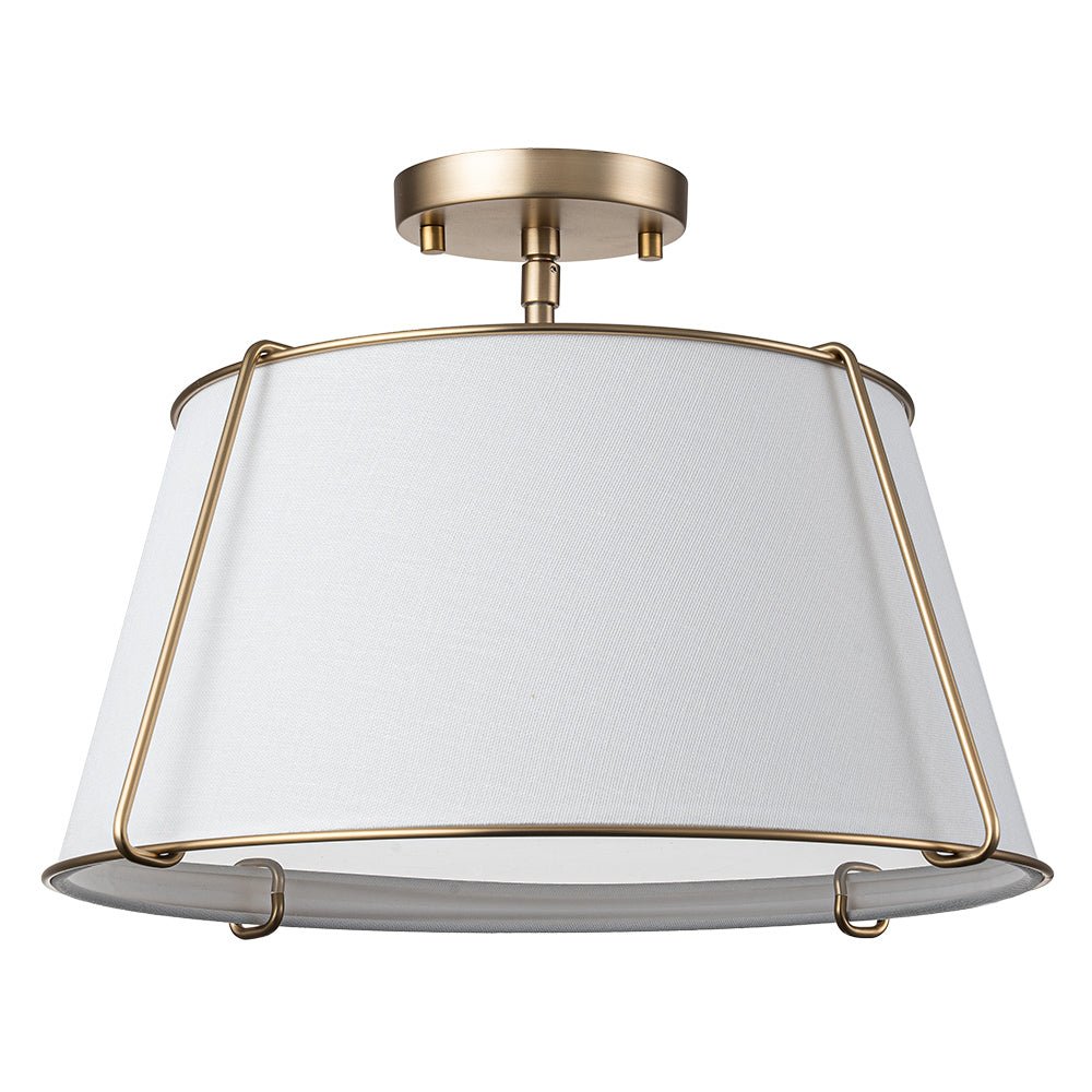 Freyza | Vesina Linen Semi Linen Ceiling Light – Bedroom Living Room