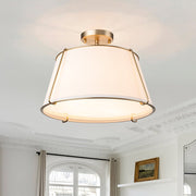 Freyza | Vesina Linen Semi Linen Ceiling Light – Bedroom Living Room