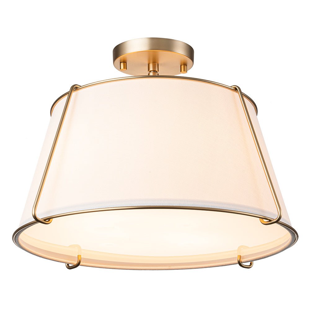 Freyza | Vesina Linen Semi Linen Ceiling Light – Bedroom Living Room