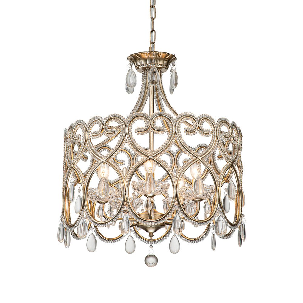 Freyza | Cielo Antique Crystal Crystal Antique Chandelier – Dining Room Living Room