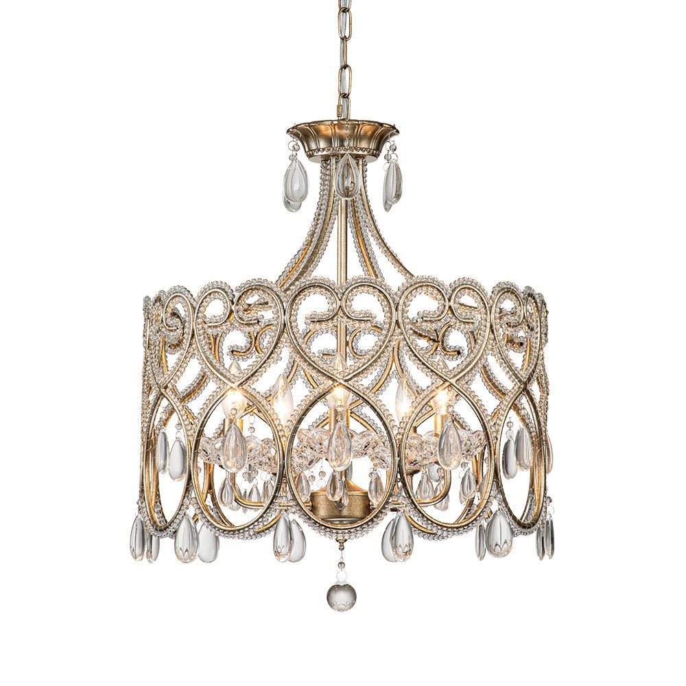 Freyza | Cielo Antique Crystal Crystal Antique Chandelier – Dining Room Living Room