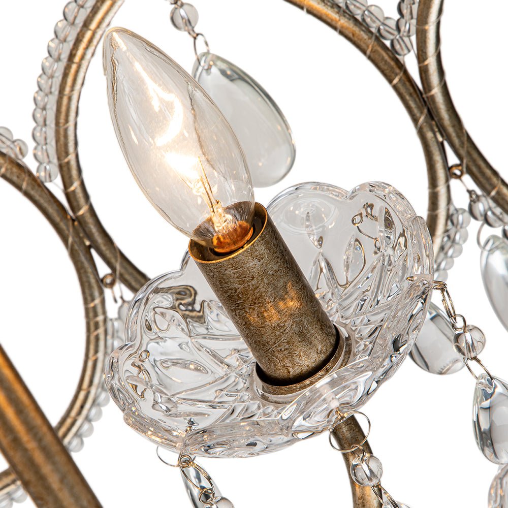 Freyza | Cielo Antique Crystal Crystal Antique Chandelier – Dining Room Living Room