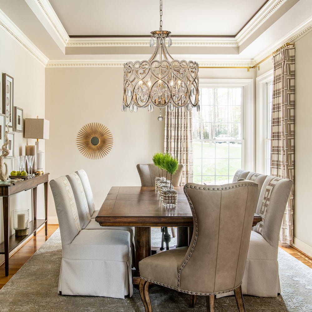 Freyza | Cielo Antique Crystal Crystal Antique Chandelier – Dining Room Living Room