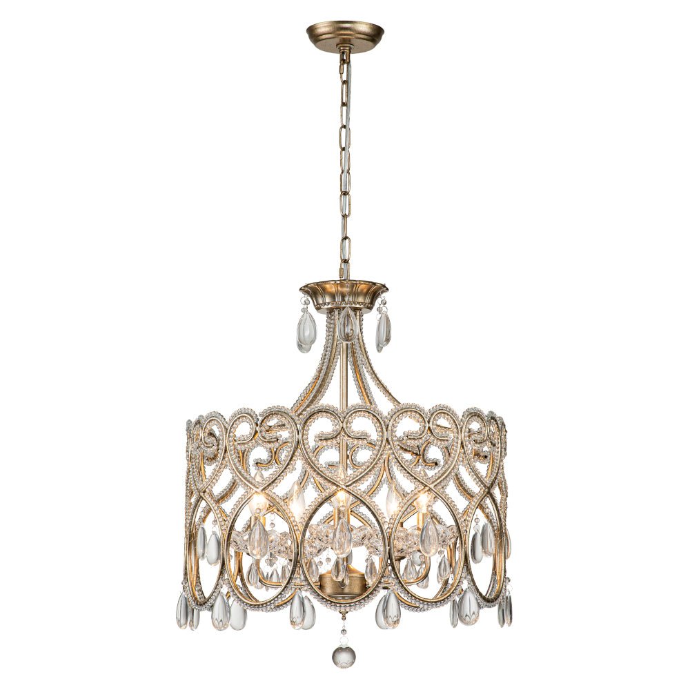 Freyza | Cielo Antique Crystal Crystal Antique Chandelier – Dining Room Living Room