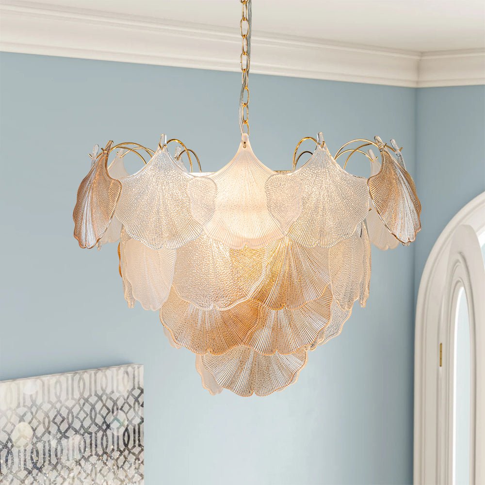 Freyza | Raudur postmoderner Luxus-Glasleuchter – modernes Esszimmer, Wohnzimmer