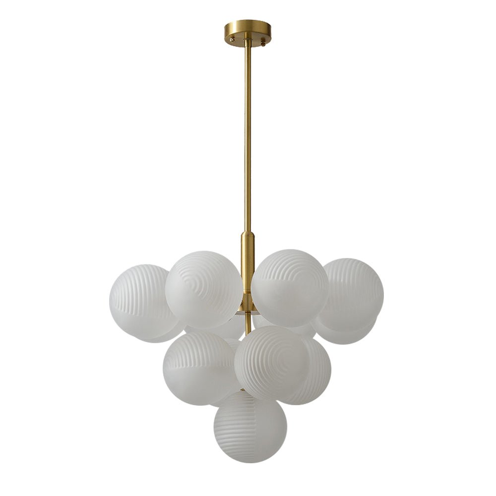 Freyza | Nimbu Glass Chandelier Glass Chandelier – Dining Room Living Room