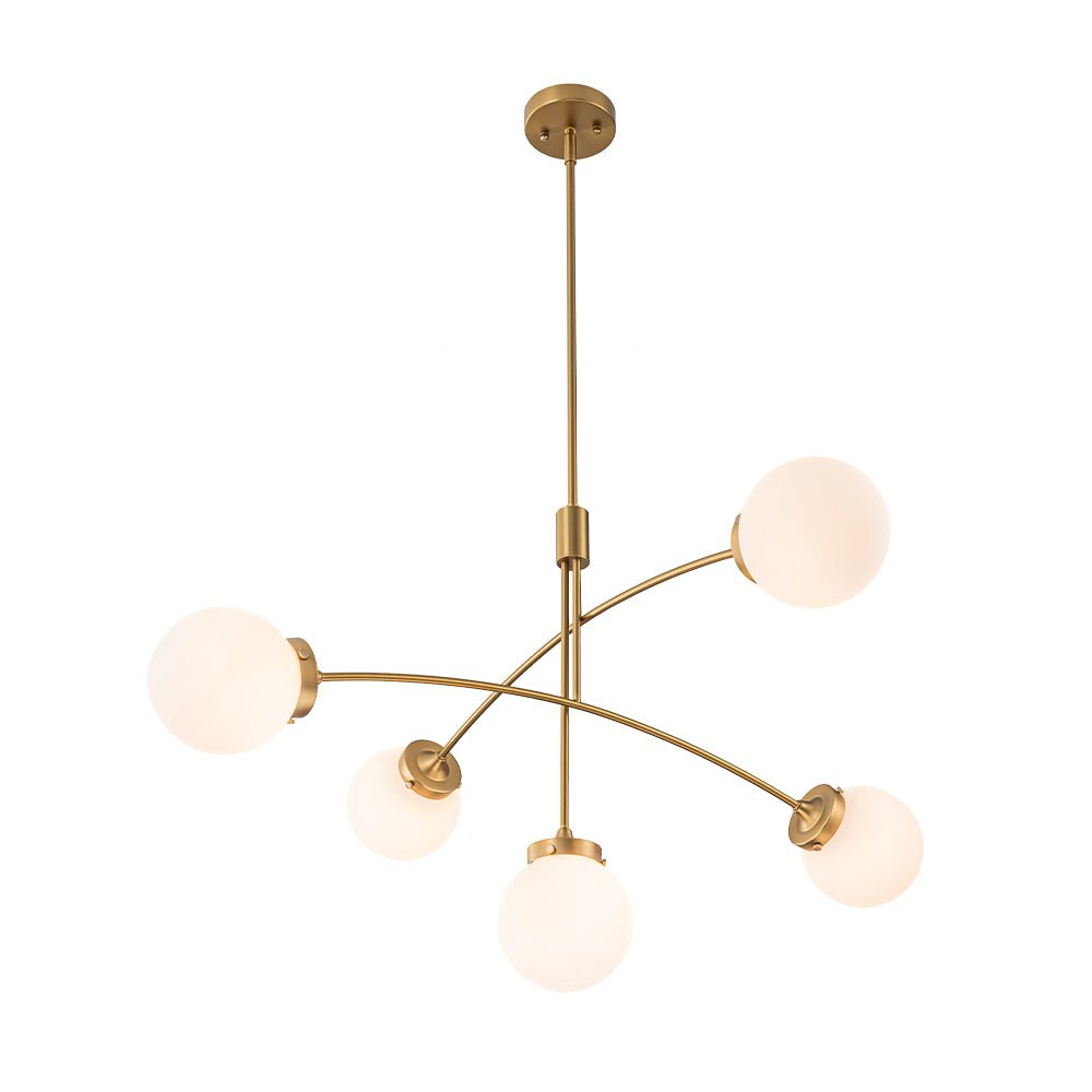 Freyza | Blikuvum Funky Seesaw Glass Chandelier – Dining Room Living Room