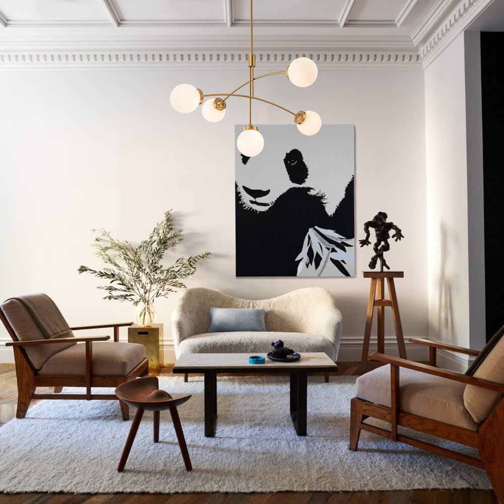 Freyza | Blikuvum Funky Seesaw Glass Chandelier – Dining Room Living Room