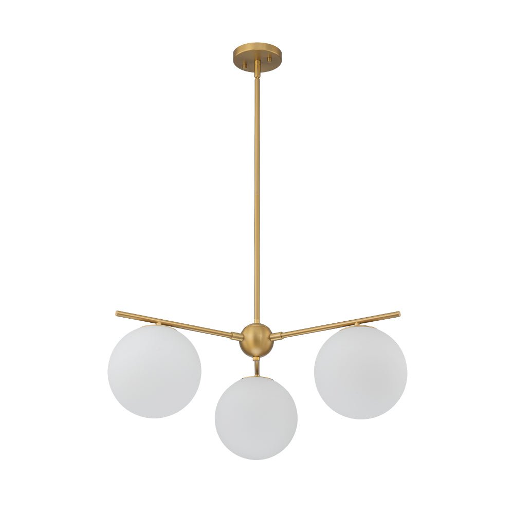 Freyza | Ildvuva Funky Linear Glass Opal Chandelier – Dining Room Living Room