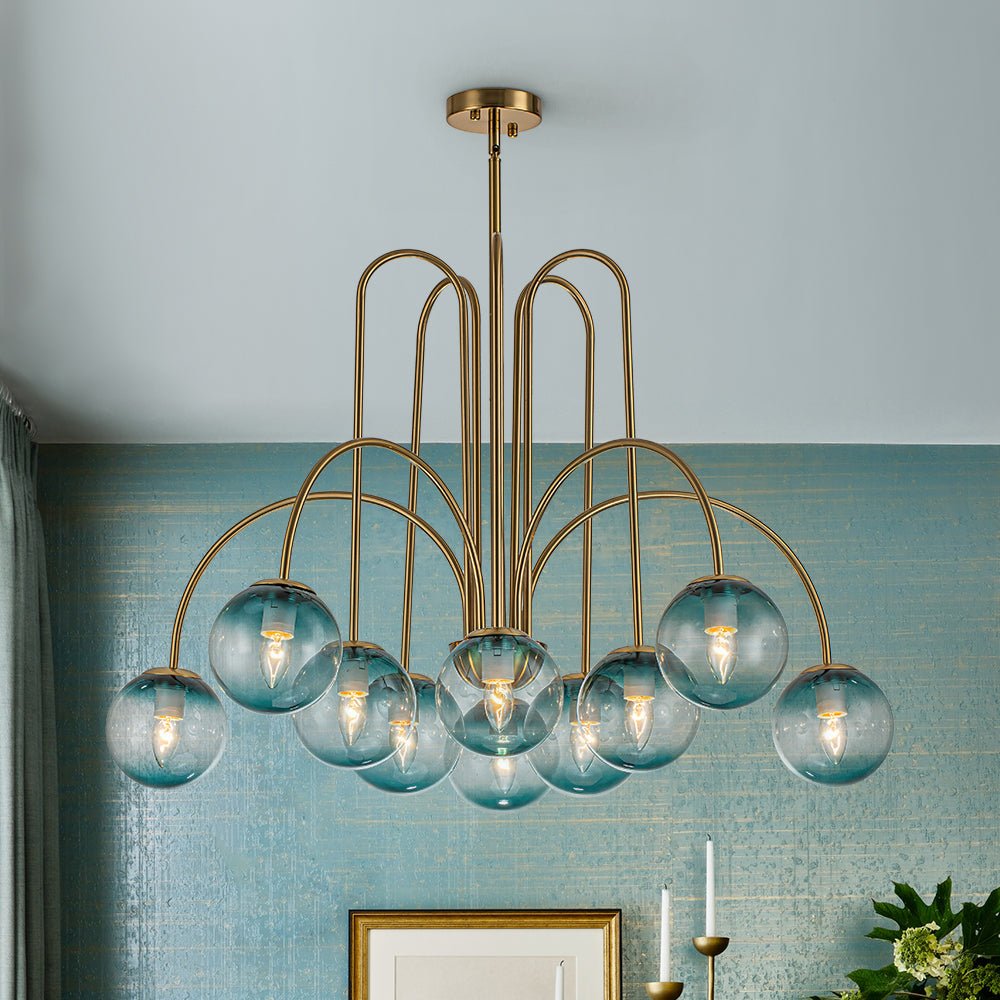 Freyza | Eiriksun Glass Chandelier Glass Chandelier – Dining Room Living Room