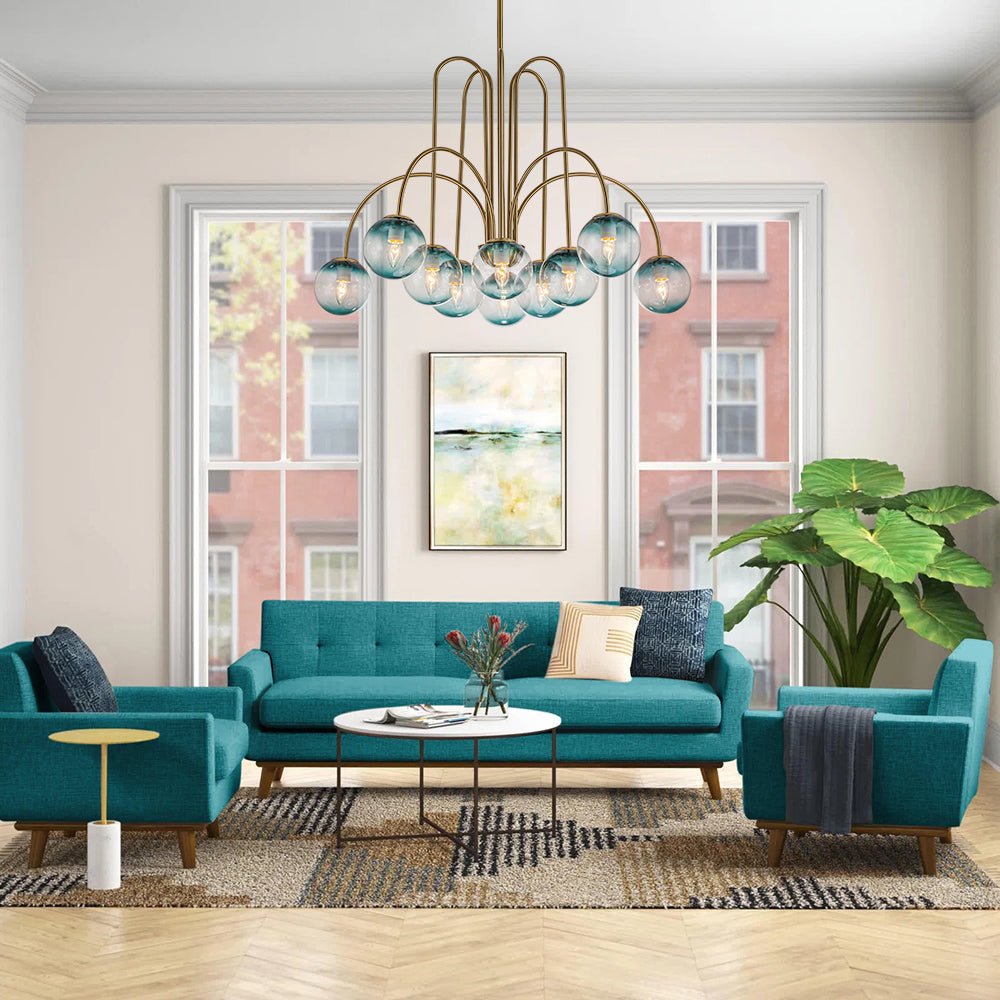 Freyza | Eiriksun Glass Chandelier Glass Chandelier – Dining Room Living Room