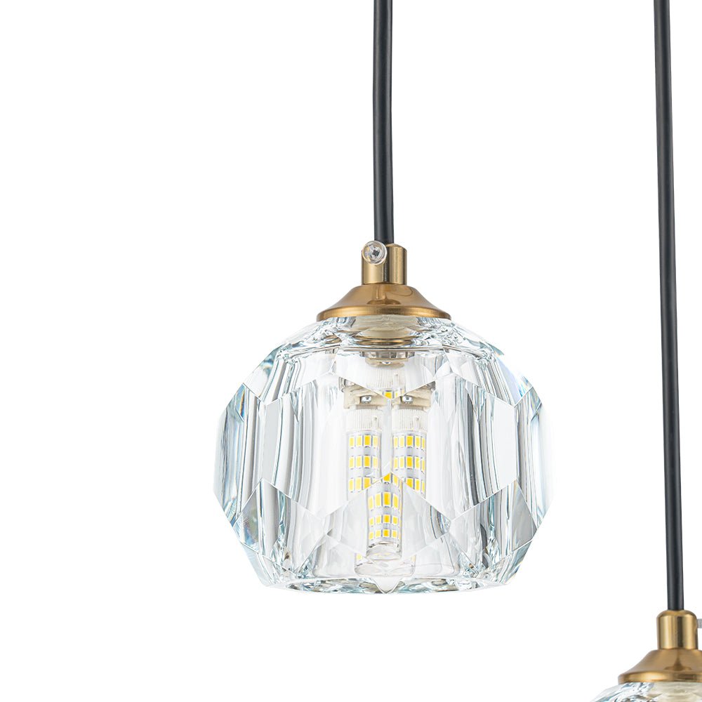 Suspension en cristal Freyza | Zoruvyx Cluster pour la cuisine et la salle à manger