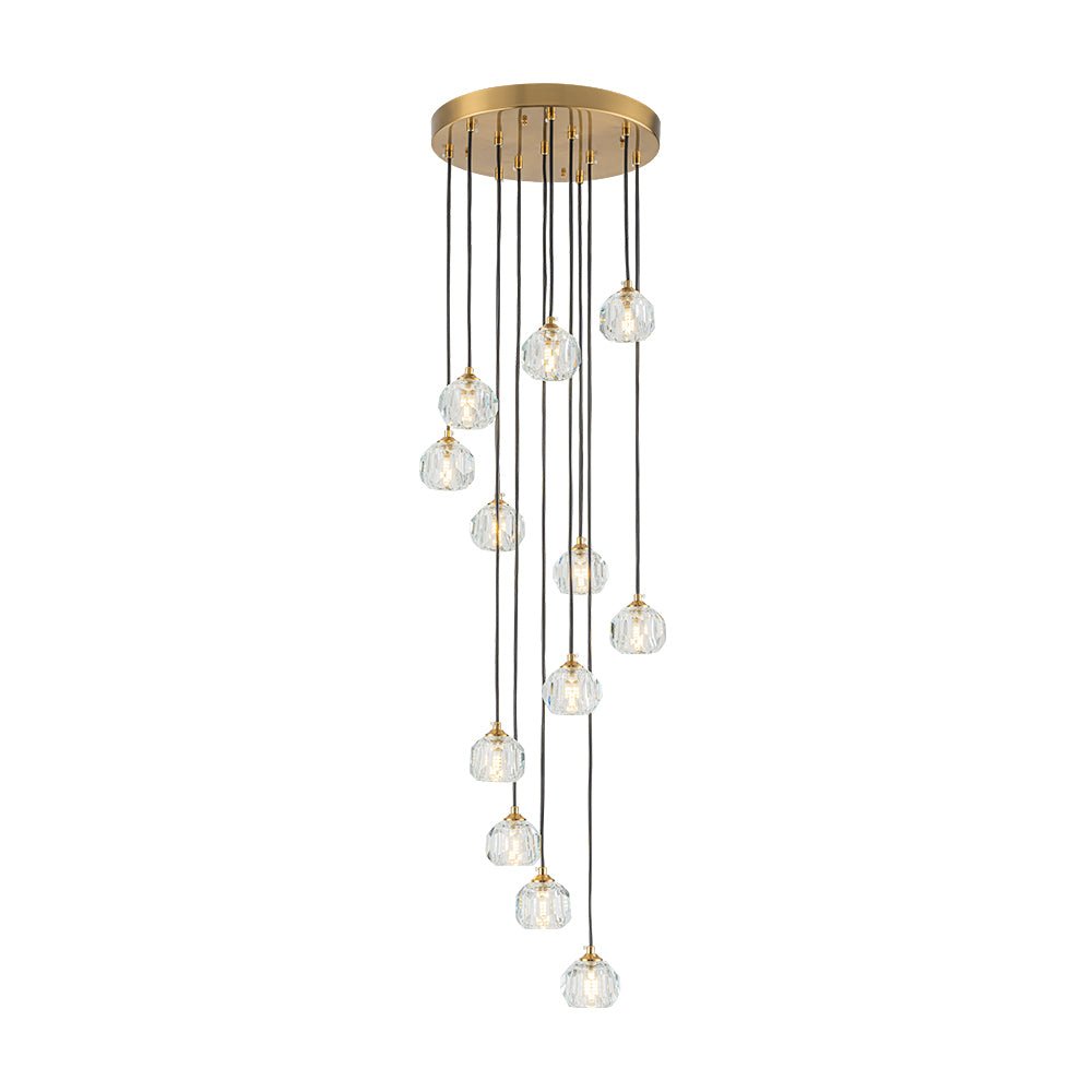 Suspension en cristal Freyza | Zoruvyx Cluster pour la cuisine et la salle à manger