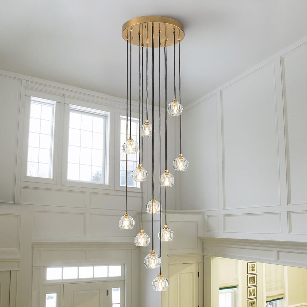Suspension en cristal Freyza | Zoruvyx Cluster pour la cuisine et la salle à manger
