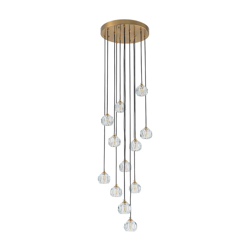 Suspension en cristal Freyza | Zoruvyx Cluster pour la cuisine et la salle à manger