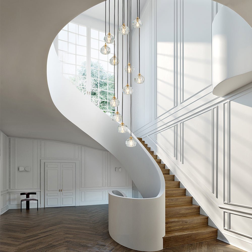 Suspension en cristal Freyza | Zoruvyx Cluster pour la cuisine et la salle à manger