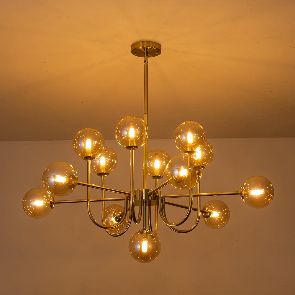 Freyza | Tindra Modern Sputnik Glass Chandelier – Modern Dining Room Living Room