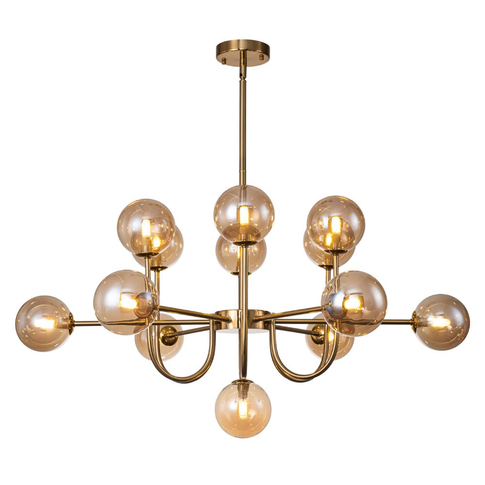 Freyza | Tindra Modern Sputnik Glass Chandelier – Modern Dining Room Living Room