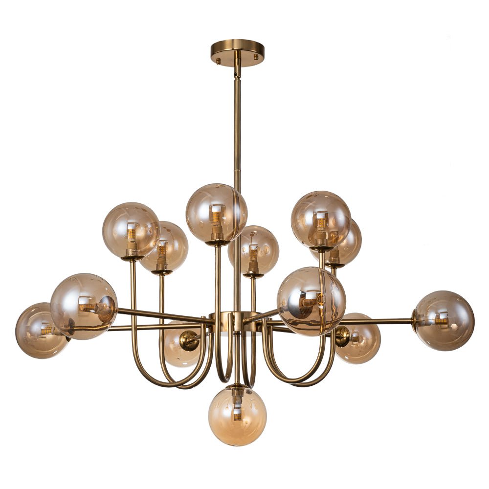 Freyza | Tindra Modern Sputnik Glass Chandelier – Modern Dining Room Living Room