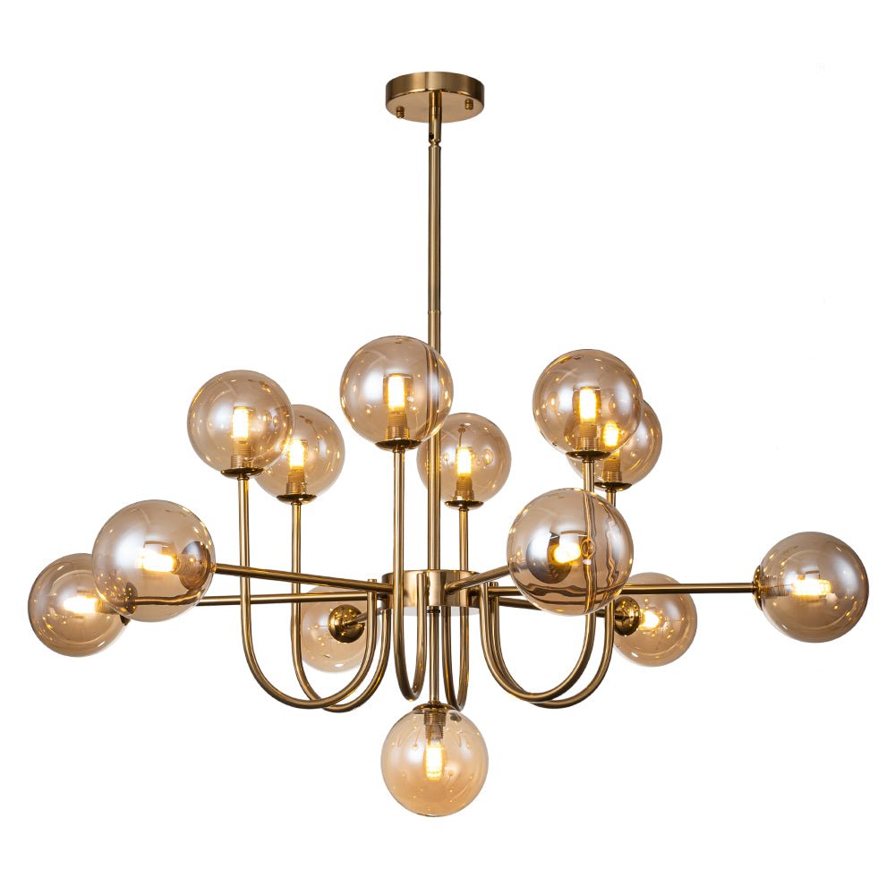 Freyza | Tindra Modern Sputnik Glass Chandelier – Modern Dining Room Living Room