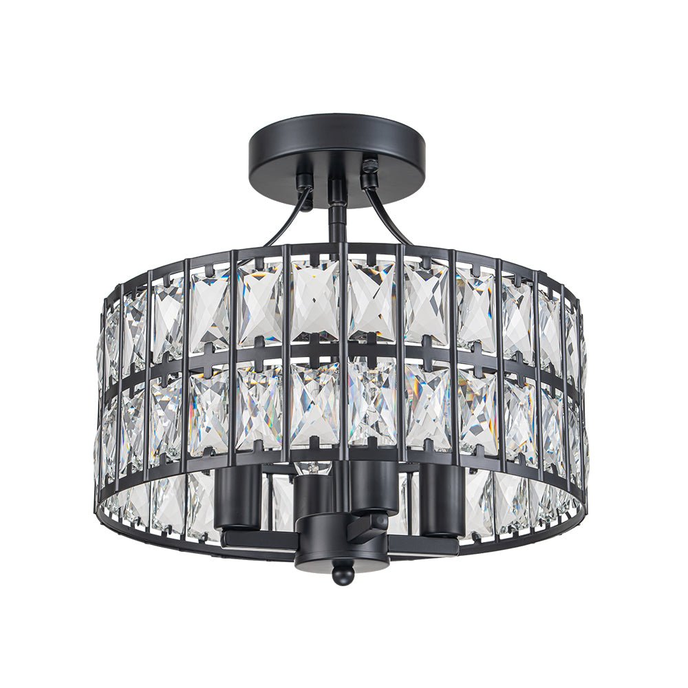 Freyza | Nordunix Modern Glam Crystal Ceiling Light – Modern Bedroom Living Room