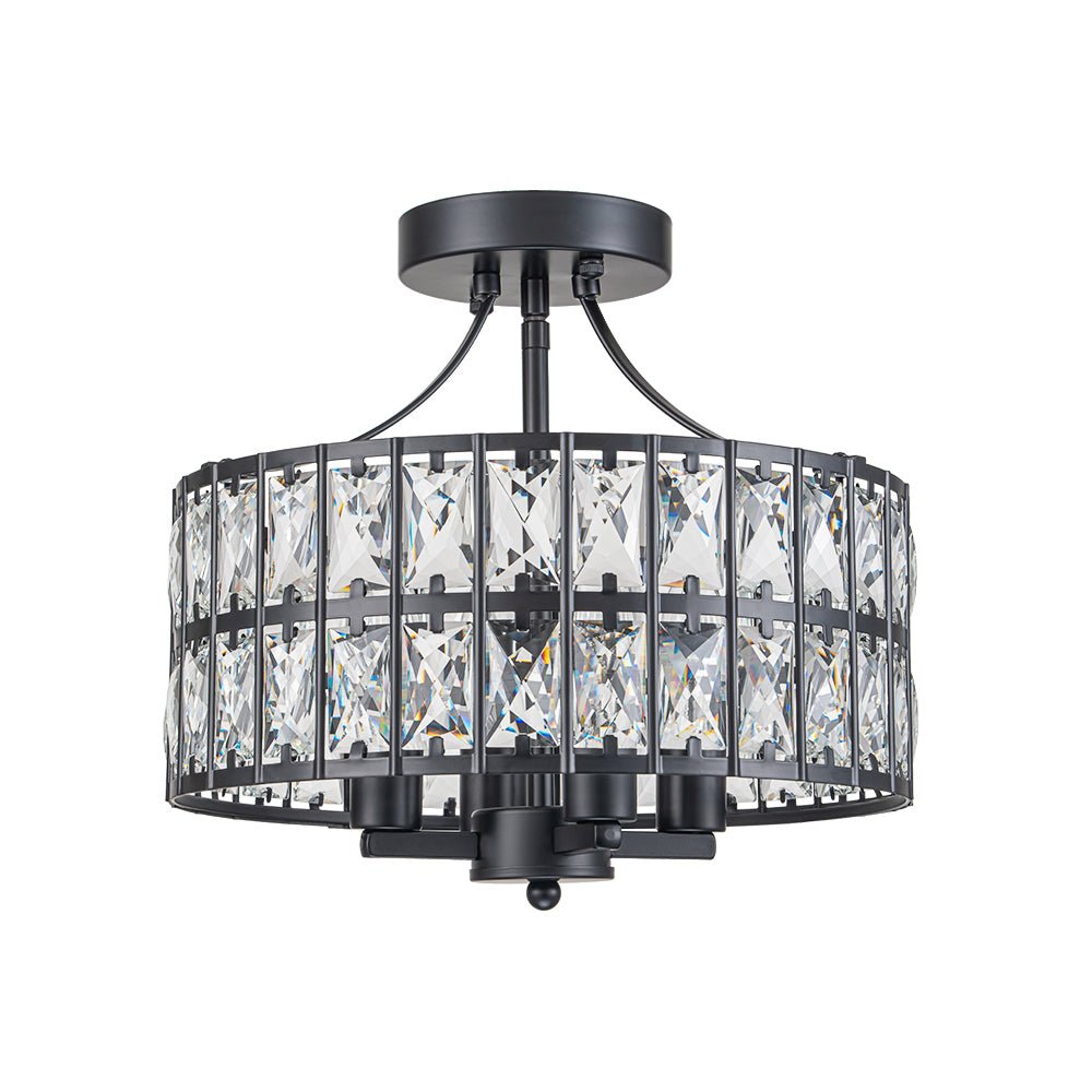 Freyza | Nordunix Modern Glam Crystal Ceiling Light – Modern Bedroom Living Room
