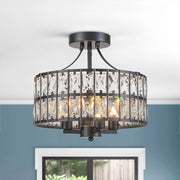 Freyza | Nordunix Modern Glam Crystal Ceiling Light – Modern Bedroom Living Room