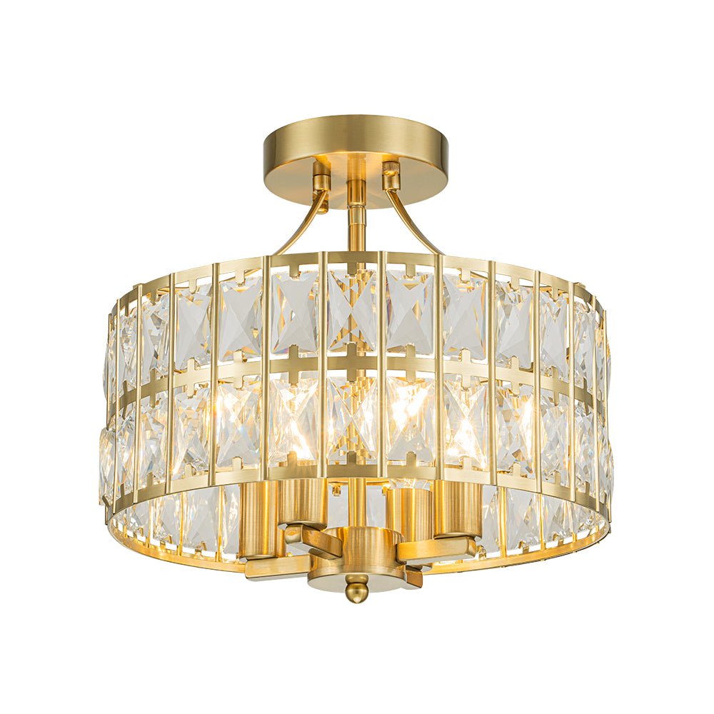 Freyza | Nordunix Modern Glam Crystal Ceiling Light – Modern Bedroom Living Room