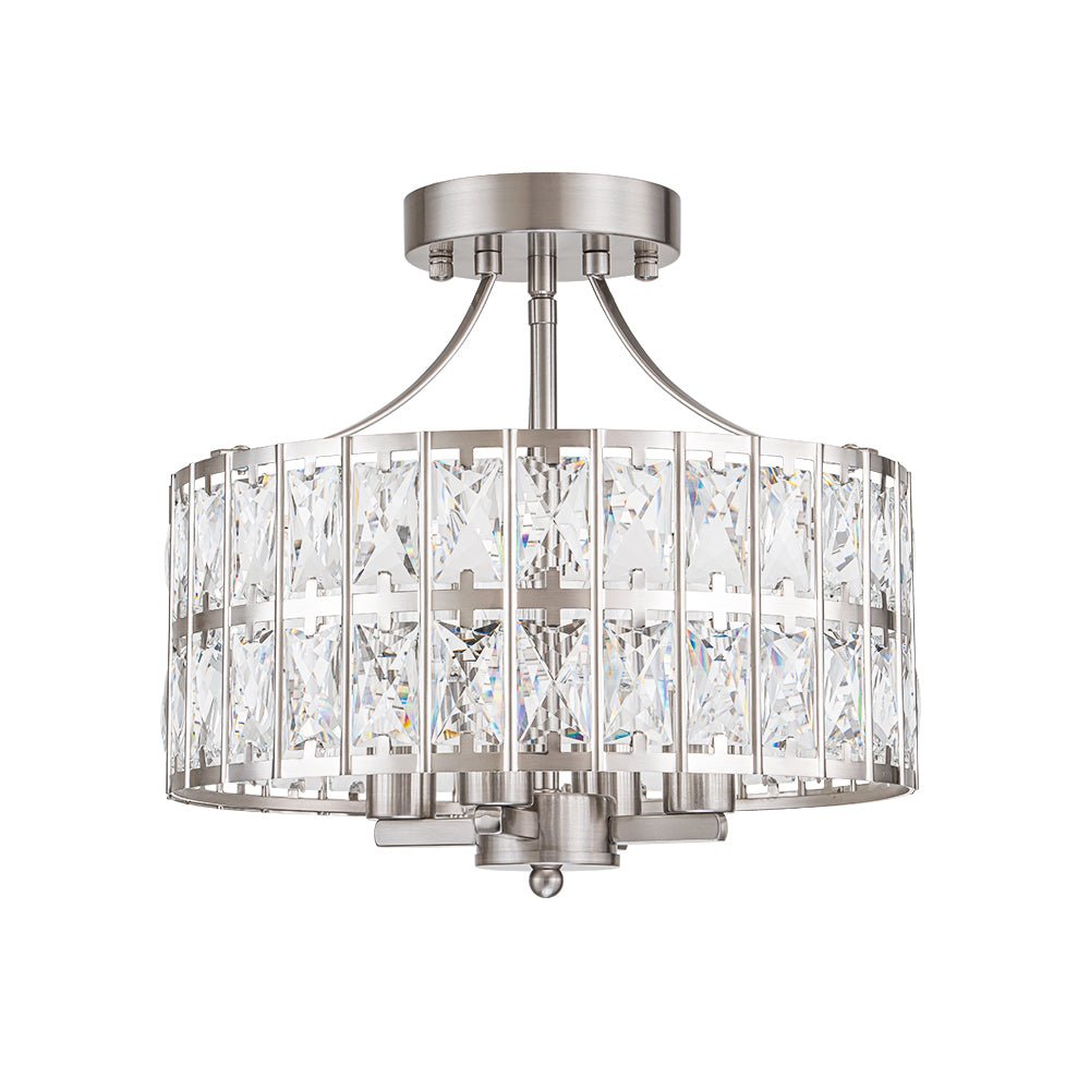 Freyza | Nordunix Modern Glam Crystal Ceiling Light – Modern Bedroom Living Room