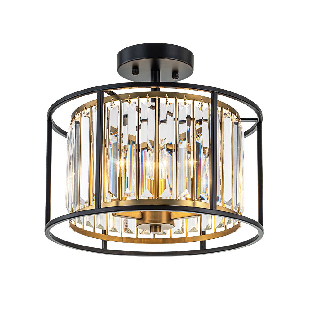 Freyza | Qvistari Minimalist Crystal Crystal Ceiling Light – Minimalist Bedroom Living Room