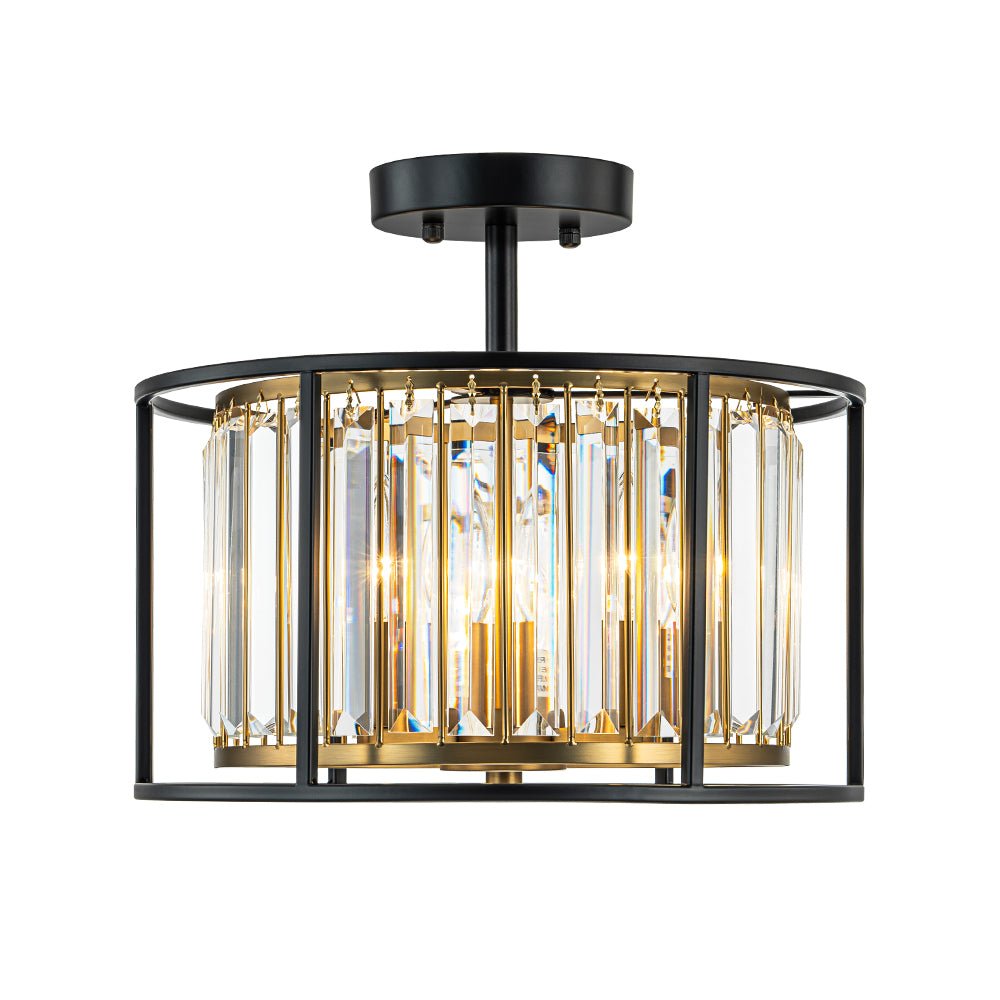 Freyza | Qvistari Minimalist Crystal Crystal Ceiling Light – Minimalist Bedroom Living Room