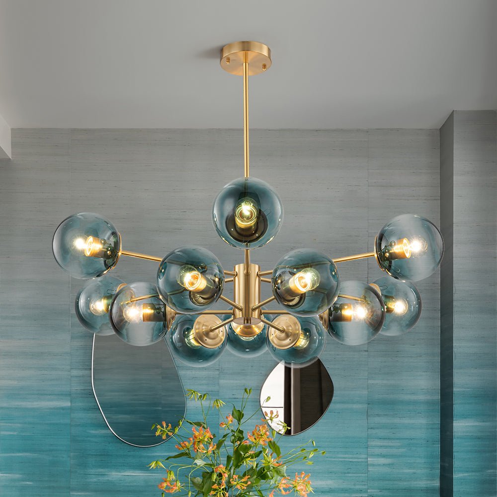 Freyza | Suspension globe en verre à niveaux Plotur – Salle à manger, salon
