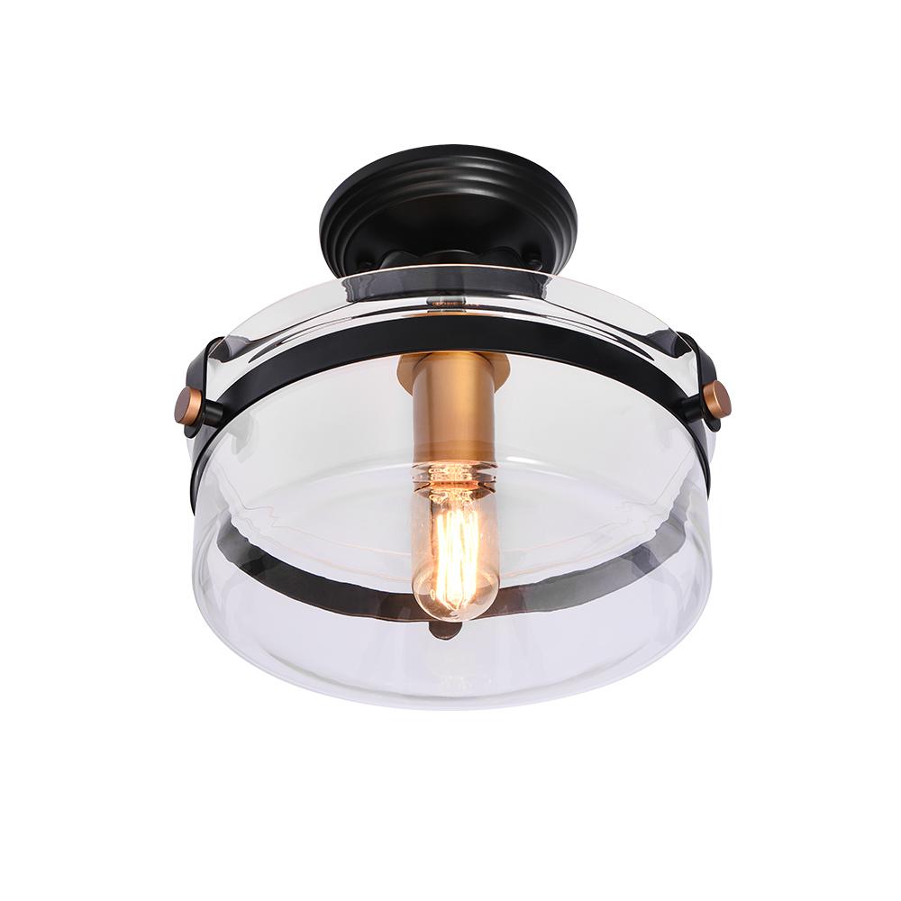 Freyza | Alvorna Minimalist Glass Glass Ceiling Light – Minimalist Bedroom Living Room
