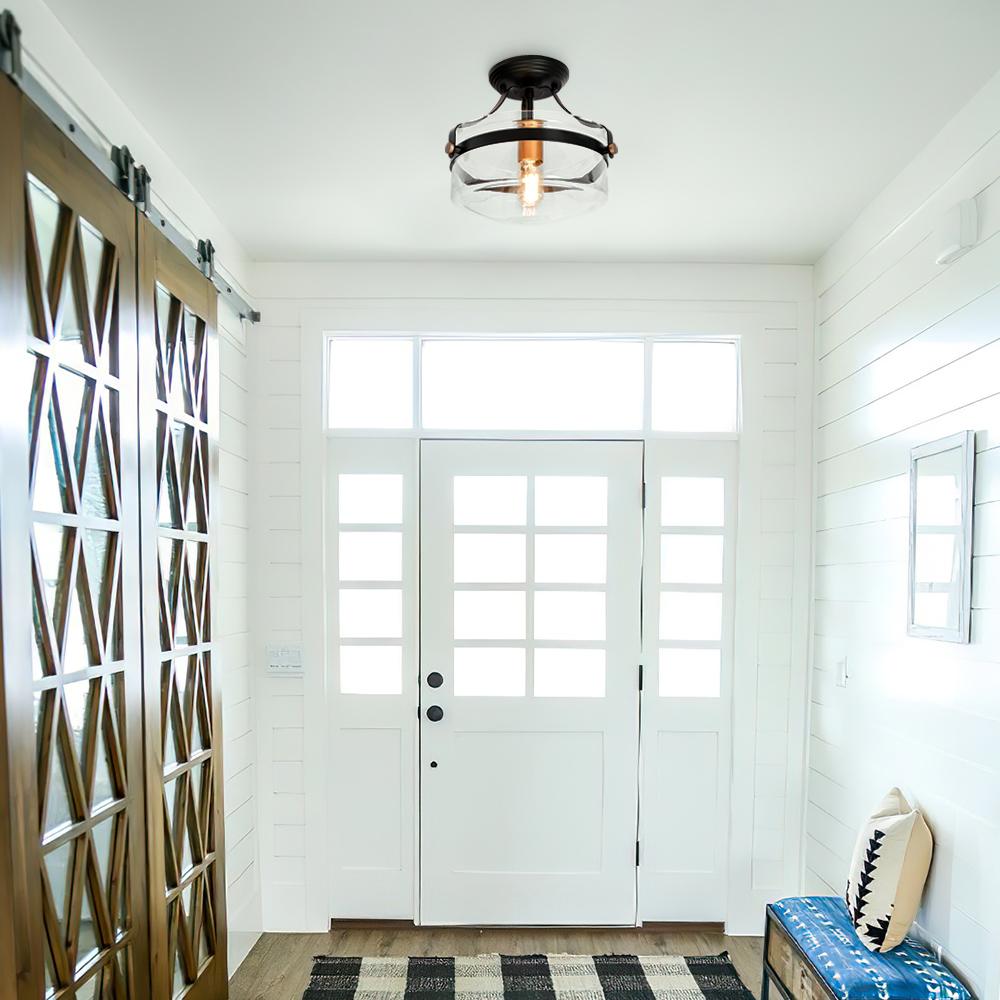 Freyza | Alvorna Minimalist Glass Glass Ceiling Light – Minimalist Bedroom Living Room