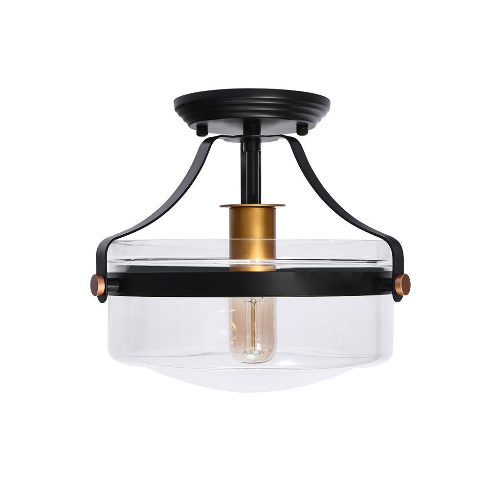 Freyza | Alvorna Minimalist Glass Glass Ceiling Light – Minimalist Bedroom Living Room