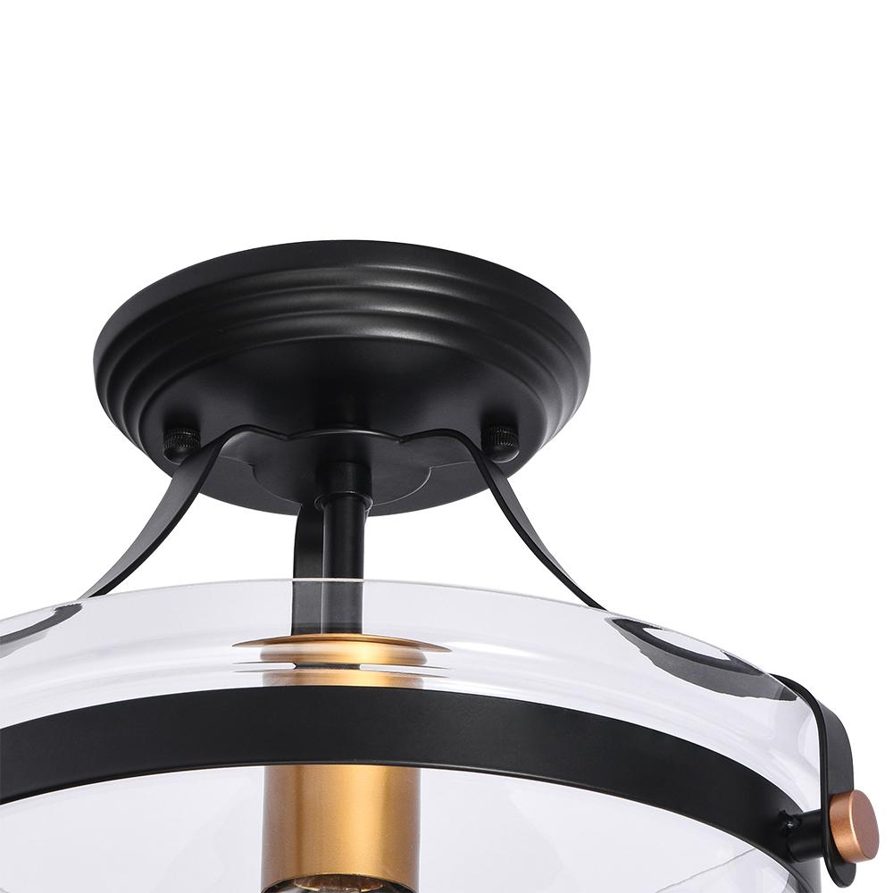 Freyza | Alvorna Minimalist Glass Glass Ceiling Light – Minimalist Bedroom Living Room
