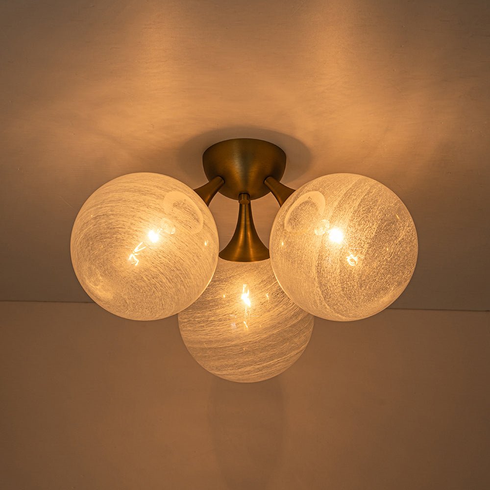 Freyza | Plafonnier en verre opaque Tinduvox Cloud – Chambre, salon