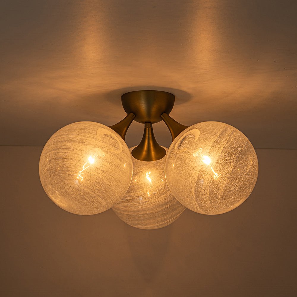 Freyza | Plafonnier en verre opaque Tinduvox Cloud – Chambre, salon