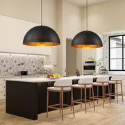 Freyza | Lunari Industrial Dome Chandelier – Industrial Dining Room Living Room