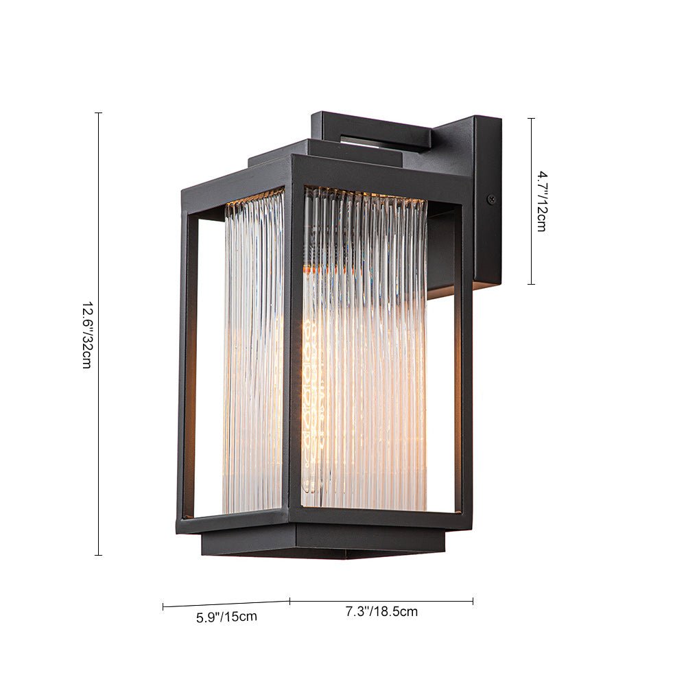 Freyza | Vireon moderne Outdoor-Glas-Wandleuchte – modernes Wohnzimmer, Flur